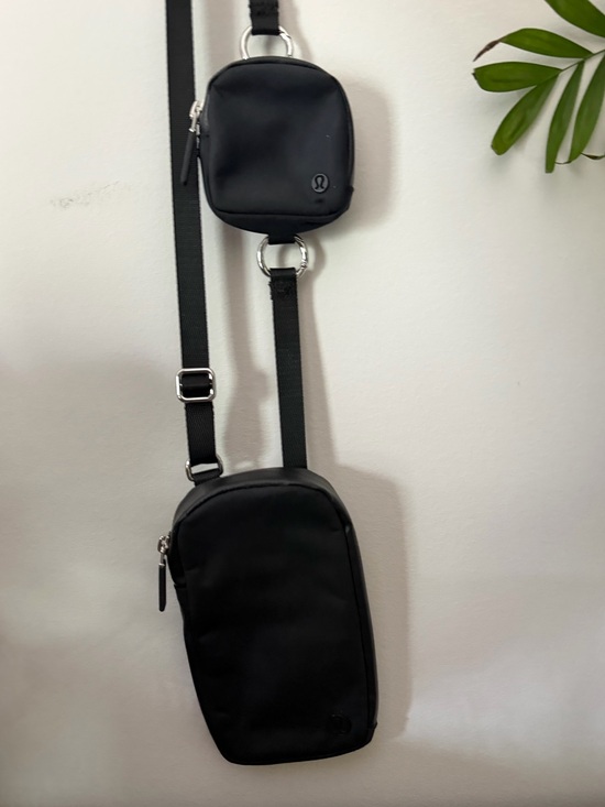 lululemon athletica Handbags - lululemon athletica Black Dual-Pouch Belt Bag with Adjustable Strap